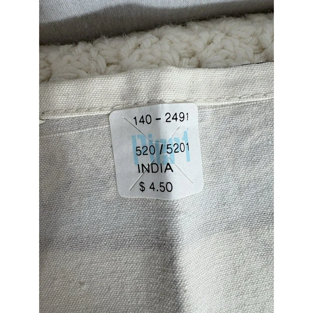 Pier 1 Imports Placemats 100% Cotton Utensils 13” x 19” Set Of 4 Blue Black